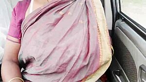 Telugu Maid's Massive Boobs Shake During Car Sex Talk