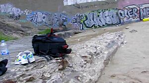 wanna see this short haired tattooed milf get fucked hard right on the beach?