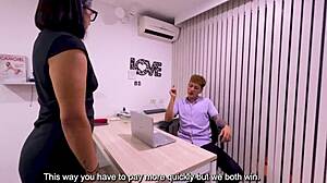 Colombian Milf Pays Boss Debt with Ass Fuck and Cum Fill