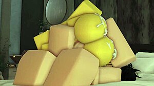 bikini noob slut meets femboy's shocking deep fuck