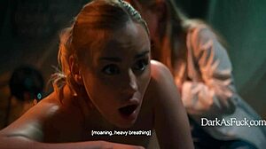 Demon Fucks Nurse Bent Over Hospital Bed Squirting Milk in Her Mouth