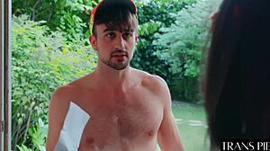 Super Sexy Italian Shemale's Adorable Crossdressing Leads to Horny Big Cock Fucking