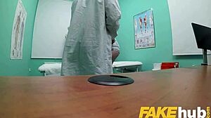 What if a sneaky doctor sneaks his monster cock into a patient's dripping tight pussy during exam?