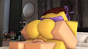 bikini noob slut meets femboy's shocking deep fuck