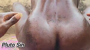 nasty ebony bitch rides brother-in-law's bbc outdoors quickie