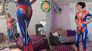 complete petite latina spiderman cosplay aubry babcock girlfriend experience vol 47!