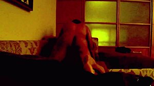 Her Ecstatic Screams Echo Across Bed And Sofa