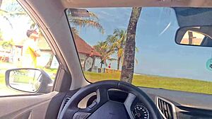 married woman risks public street masturbation for stranger