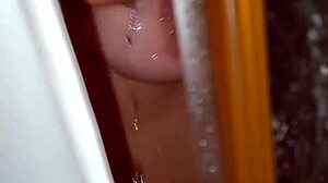 whoa caught stepsis showering up close her big tits wet pussy so tempting 💦🚿