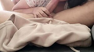 she trades her mouth for rent on his thick cock