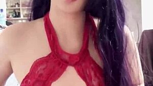 dude she says no fucking but cums on tits for lucky sub handjob pov