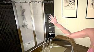 i love showering with you, feeling the water on my redhead skin in this hot game