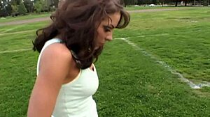 A flexible brunette rides huge dildo close-up, fingers ass, squirts massively during intense orgasm and cum swallow.