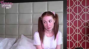 redhead ellie murphy creampied deep by mature seth brogan juicy pussy gaping