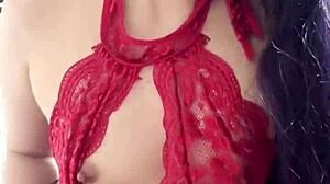 dude she says no fucking but cums on tits for lucky sub handjob pov