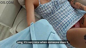 stepsister begs to lose anal virginity with creampie gaping in homemade taboo closeup