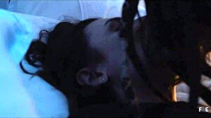 dread and emme white's amateur brunette teen milf lesbian pussy licking on bed