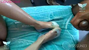 man, his cum is all over my face now after that wild lick