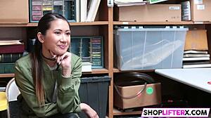 Shoplifting Teen Picks Monster Cock Punishment Over Police Bust