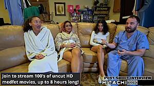 damn, human guinea pig aria nicole hitachi orgasmed by nurses backstage