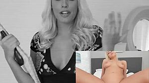 innocent blonde babe with huge natural tits falls for the trick and ends up loving every second