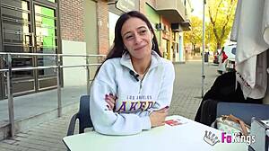 Petite Nympho Sofia Sweet Devours 10-Inch Cock Hard!