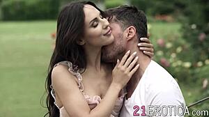 Lilu Moon enjoys intimate outdoor session with partner in nature