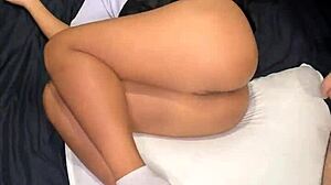 18yo thai teen student in uniform fucked missionary by foreigner with huge cock then gets massive facial cumshot close up