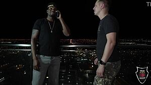 Skinny Italian pornstar Mini Stallion rides monster black cock cowgirl style with dirty talk and handjob warm-up in Rome.