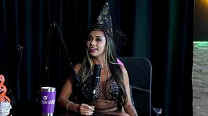 met hubby at swing house... first anal pussy double on halloween sheer red!