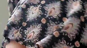 curly latina fucks big black dildo tits bouncing