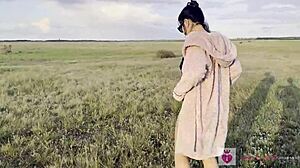 Secret public piss streams captured traveling nature pov