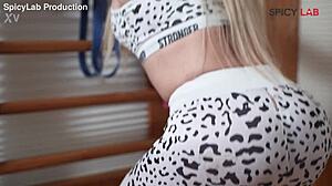 Mary Rider's Big Tits MILF Body Takes Italian Stallion's Anal Pounding Bent Over in Gym Workout Sex!