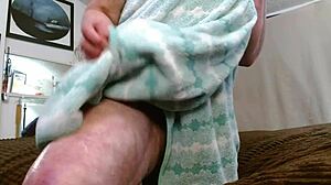 Mature Dawnskye1962 Exits Shower with Wet Big Ass Tits Craving Naughty Smoke Break