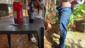 60yo naughty old man pounds brazilian babe in bar