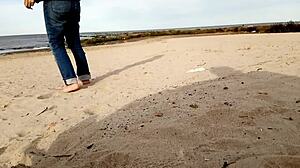 beach walk with busty latina milf big ass ends in monster cock insertion?