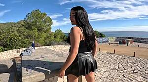 Fucked this Finnish tourist in forest she later starred in pro porn Lola Bratz