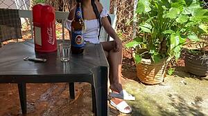 60yo naughty old man pounds brazilian babe in bar