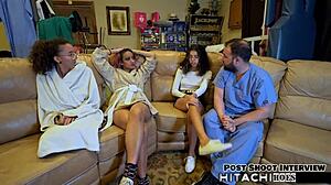 damn, human guinea pig aria nicole hitachi orgasmed by nurses backstage