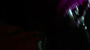 Watch her slurp that oiled black banana cock deep!