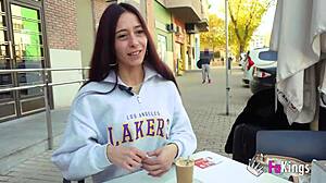 Petite Nympho Sofia Sweet Devours 10-Inch Cock Hard!