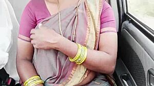 Telugu Maid's Massive Boobs Shake During Car Sex Talk