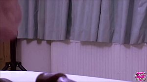 Granny screams as big black cock stretches her deepthroat and doggystyle pounds her bent over!