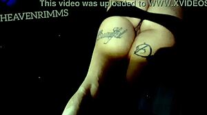 blonde babe rocks that assless miniskirt and heels looking super sexy tonight