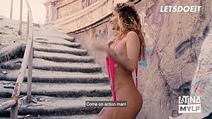 venezuelan slut venus afrodita takes hard banging in her pussy during nasty outdoor group session