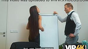 little 18+ hole gets wrecked on the casting desk hardcore