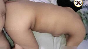 Petite Peruvian bride big ass filled with creampie after nylon domination roleplay.