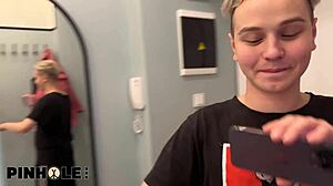 Wanna See Skinny Teen's Tight Shaved Pussy Take First Anal From Neighbor?