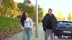 Petite Nympho Sofia Sweet Devours 10-Inch Cock Hard!