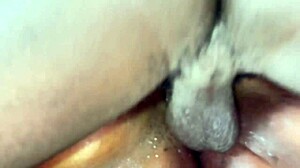 machine roughly fucks my wide open ass and moaning pussy hard!